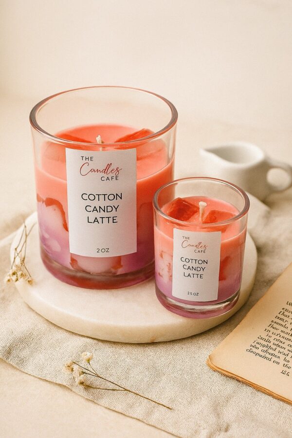 Cotton Candy Latte Candle
